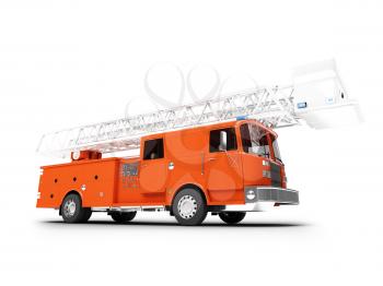 Royalty Free Clipart Image of a Firetruck