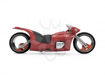 Royalty Free Clipart Image of a Motorcycle