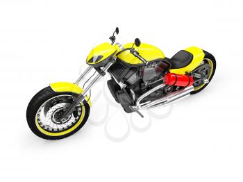 Royalty Free Clipart Image of a Motorcycle