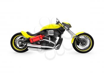 Royalty Free Clipart Image of a Motorcycle