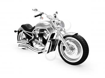 Royalty Free Clipart Image of a Motorcycle