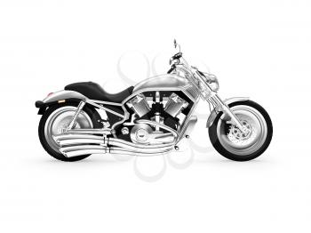 Royalty Free Clipart Image of a Motorcycle