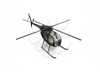 Royalty Free Clipart Image of a Helicopter