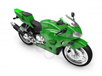 Royalty Free Clipart Image of a Motorcycle