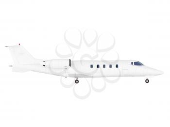 Royalty Free Clipart Image of a Jet