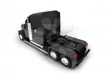 Royalty Free Clipart Image of a Transport Truck