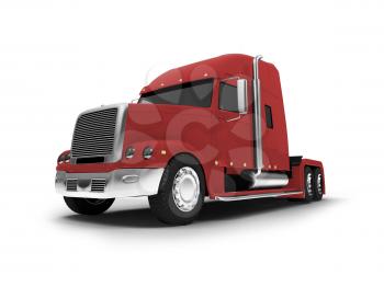 Royalty Free Clipart Image of a Transport Truck