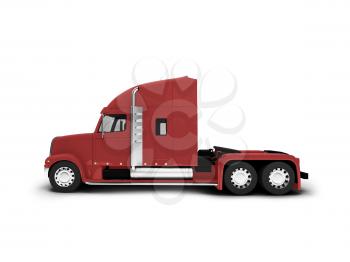 Royalty Free Clipart Image of a Transport Truck