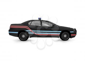 Royalty Free Clipart Image of a Police Car