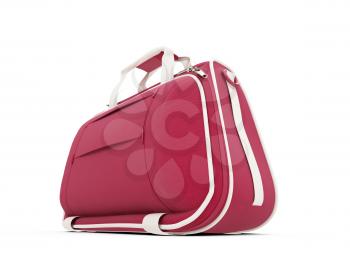 Royalty Free Clipart Image of a Red Handbag