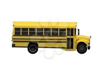 Royalty Free Clipart Image of a School Bus