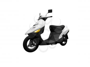 Royalty Free Clipart Image of a Scooter