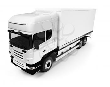 Royalty Free Clipart Image of a Transport Truck