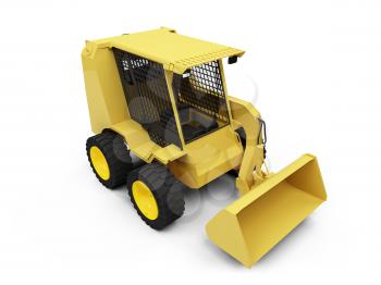 Royalty Free Clipart Image of a Construction Vehicle