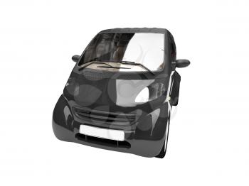 Royalty Free Clipart Image of a Smart Car