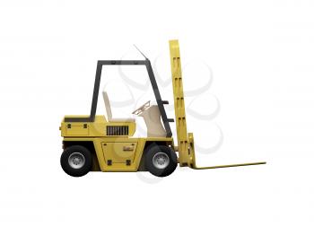 Royalty Free Clipart Image of a Forklift