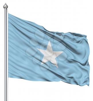 Royalty Free Clipart Image of the Flag of Somalia