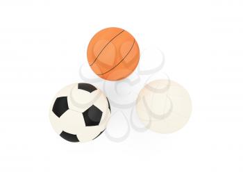 Royalty Free Clipart Image of Sport Balls