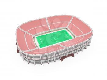 Royalty Free Clipart Image of a Stadium