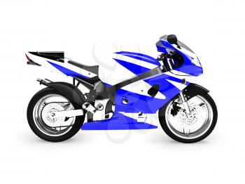 Royalty Free Clipart Image of a Motorcycle