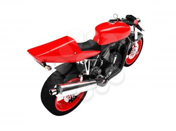 Royalty Free Clipart Image of a Motorcycle