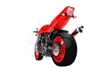 Royalty Free Clipart Image of a Motorcycle