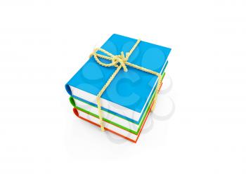 Royalty Free Clipart Image of a Stack of Books