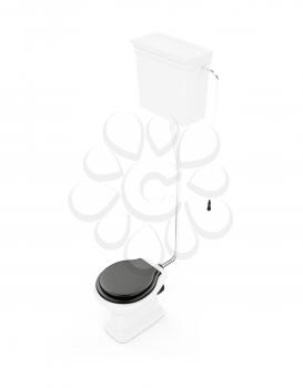 Royalty Free Clipart Image of a Toilet