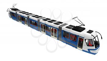 Royalty Free Clipart Image of a Tramway