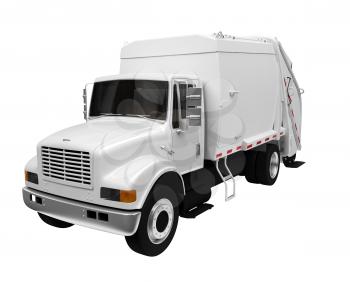 Royalty Free Clipart Image of a Transport Truck