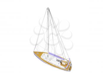 Royalty Free Clipart Image of a Boat