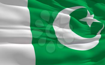 Royalty Free Clipart Image of the Flag of Pakistan