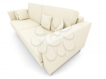 Royalty Free Clipart Image of a Couch