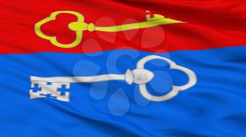 Pietrykau City Flag, Country Belarus, Closeup View, 3D Rendering