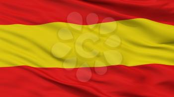 Herkdestad City Flag, Country Belgium, Closeup View, 3D Rendering