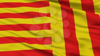 Peer City Flag, Country Belgium, Closeup View, 3D Rendering