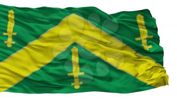 Campina Grande City Flag, Country Brasil, Isolated On White Background, 3D Rendering