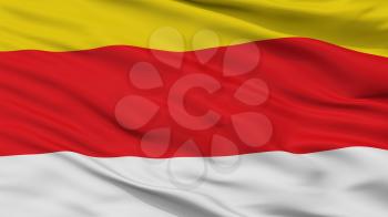 Munster Westfalen City Flag, Country Germany, Closeup View, 3D Rendering