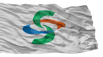 Sano City Flag, Country Japan, Tochigi Prefecture, Isolated On White Background, 3D Rendering