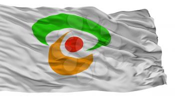 Shimotuke City Flag, Country Japan, Tochigi Prefecture, Isolated On White Background, 3D Rendering