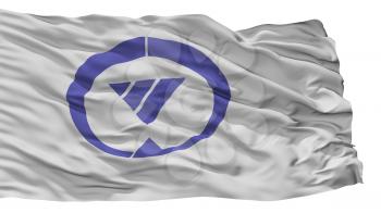 Tsushima City Flag, Country Japan, Aichi Prefecture, Isolated On White Background, 3D Rendering