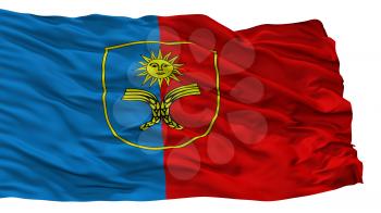 Khmelnytskyi Oblast City Flag, Country Ukraine, Isolated On White Background, 3D Rendering