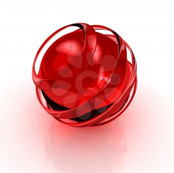 Royalty Free Clipart Image of a Sphere