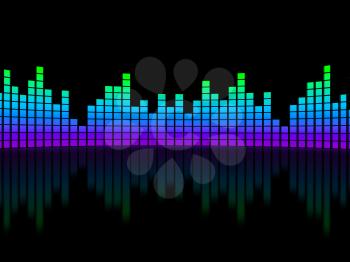 Royalty Free Clipart Image of an Equalizer Background