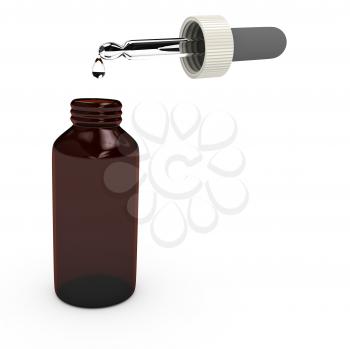 Royalty Free Clipart Image of a Bottle