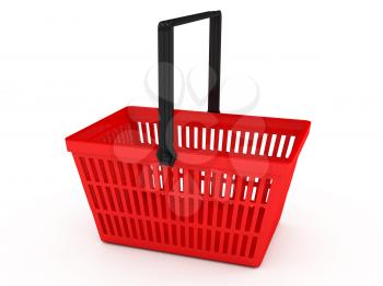 Royalty Free Clipart Image of a Shopping Basket