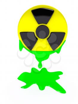 Royalty Free Clipart Image of a Radiation Sign