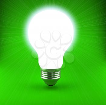 Royalty Free Clipart Image of a Light Bulb