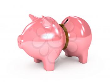 Royalty Free Clipart Image of a Piggy Bank