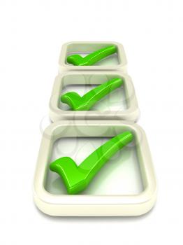 Royalty Free Clipart Image of a Checklist